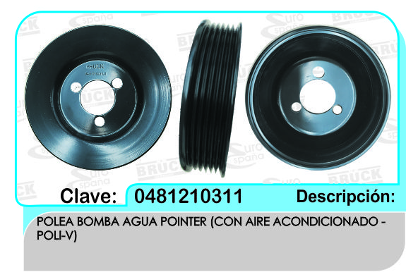 POLEA BOMBA AGUA VW POINTER A/A