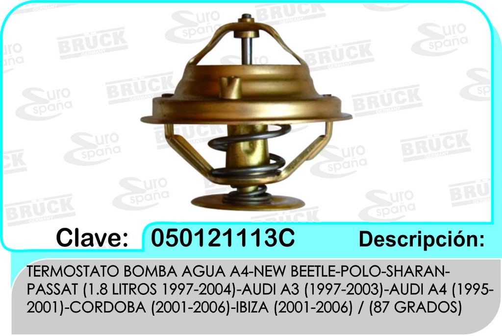 TERMOSTATO VW JETTA GOLF A4 NEW BEETLE IBIZA