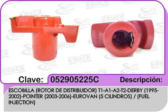 ROTOR DISTRIBUIDOR VW SEDAN FUEL JETTA GOLF