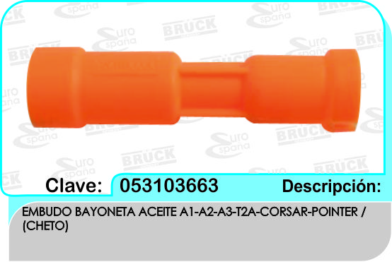 EMBUDO BAYONETA VW JETTA A1 A2 A3 CARIBE