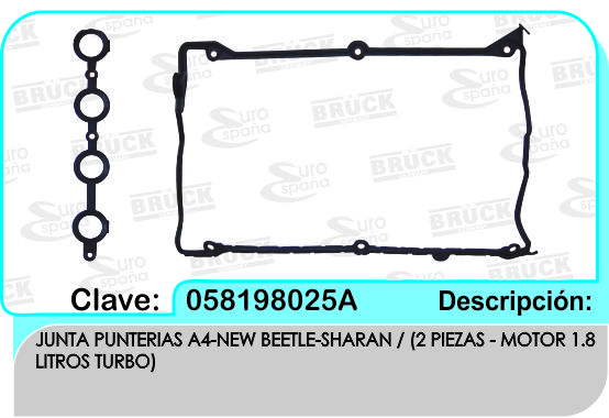 JUNTA TAPA PUNTERIAS VW A4 1.8 TURBO