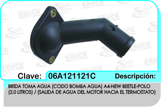 TOMA AGUA VW A4 POLO 2.0 CODO