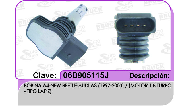 BOBINA VW A4 1.8 DIESEL 99-15