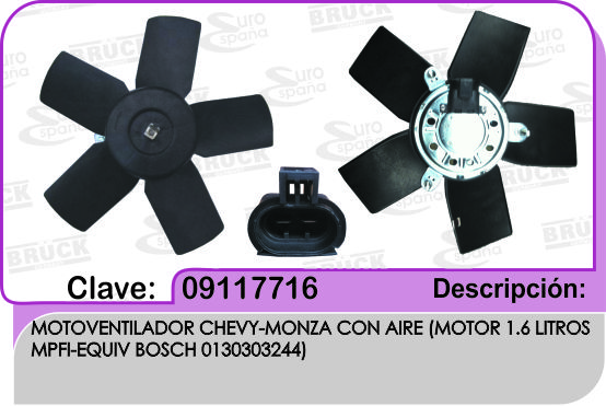 MOTOVENTILADOR CV CHEVY C/CLIMA