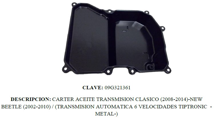 CARTER TRANSMISION VW A4 A5 CLASICO VENTO POLO
