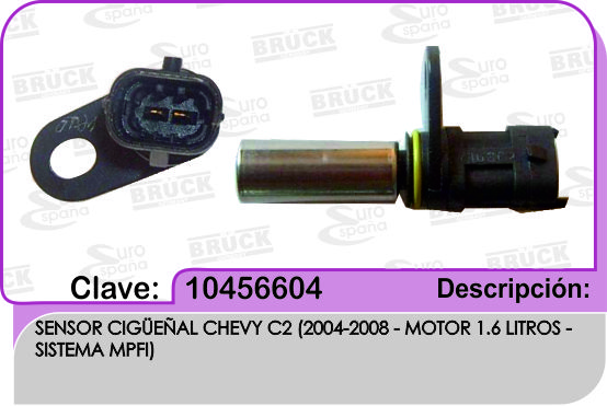 SENSOR CIGUEÑAL CV CHEVY C2 C3 04-12 S/CABLE