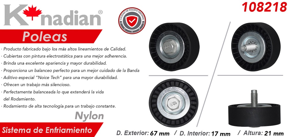 POLEA ALTERNADOR DG PATRIOT 111217-UNICAR