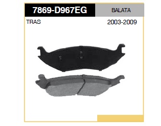 BALATA TRAS. DODGE RAM 1500