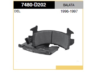 BALATA DEL GM SONOMA 94-01 BRAVADA 96-94 S-10 98-03