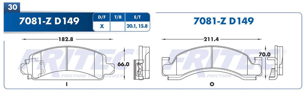 BALATA DELANTERO CV C-3500 87-94
