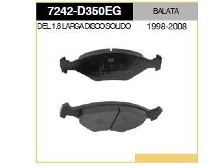 BALATA DELANTERO VW POINTER