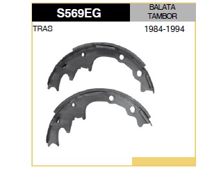BALATA TAMBOR TRAS FORD RANGER 4X2 84-94 FP