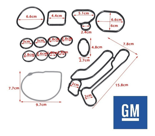 ORING RADIADOR ACEITE CV SONIC CRUZE TRAX KLE-1238