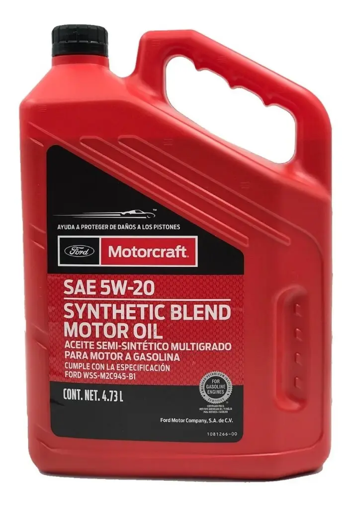 ACEITE MOTOR GASOLINA SINTETICO 5W20 5LTS MXO5W20G4FSR