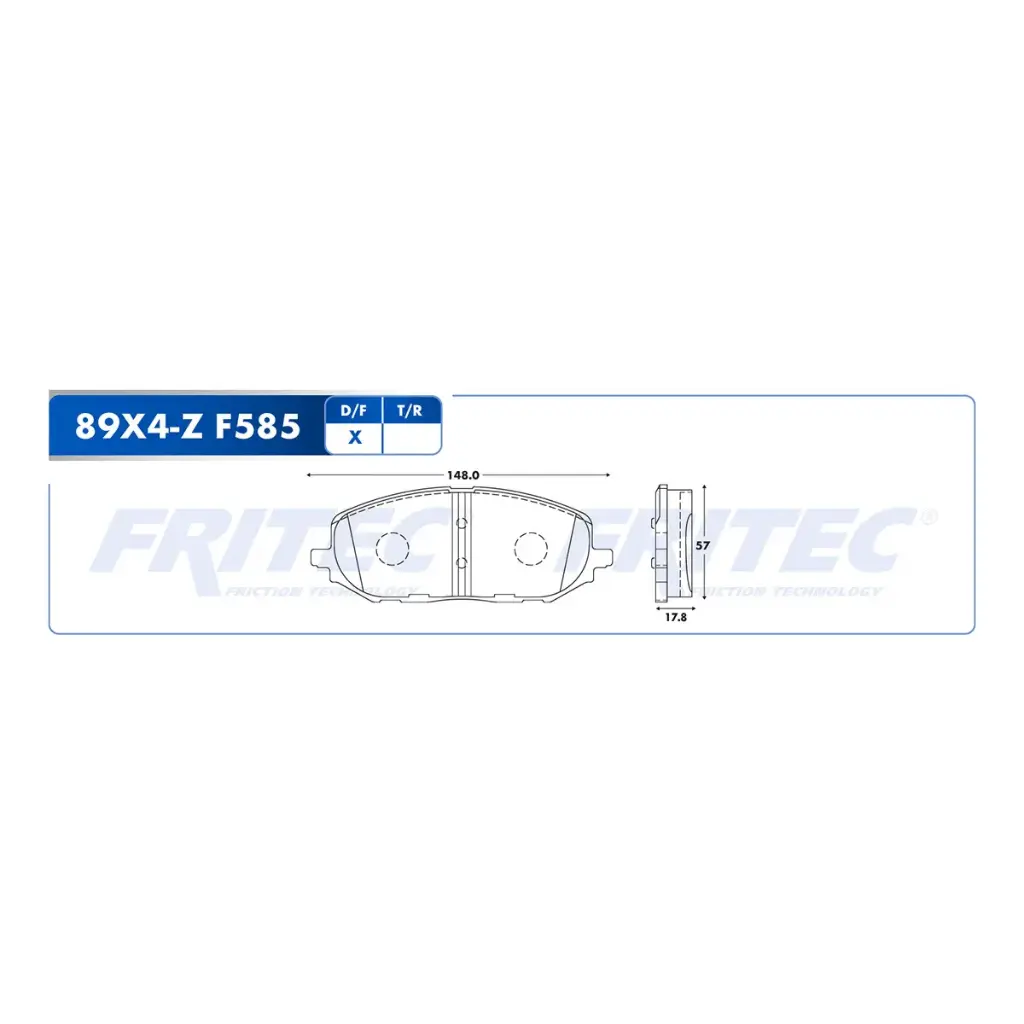 BALATA DELANTERO VW VIRTUS 1.6 L4 2023 2024