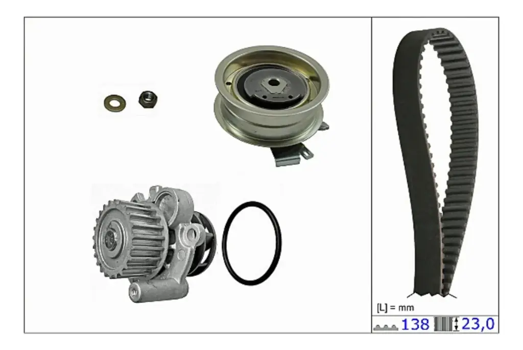 KIT DISTRIBUCION VW JETTA GOLF A4 BORA POLO 2.0  TK-503 C/BOMBA