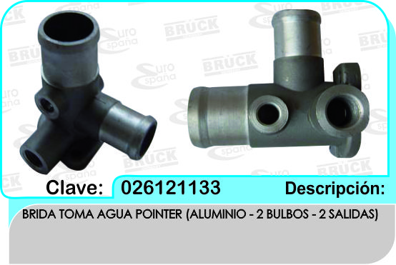 TOMA AGUA VW POINTER ALUM