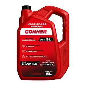ACEITE MOTOR GASOLINA MULTIGRADO 25W50 5LTS
