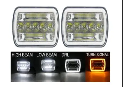 FARO H-6054 41 LED 82W LUZ BLANCA ALTA-BAJA Y  ARO LUZ LED AMBAR 12-30V JUEG
