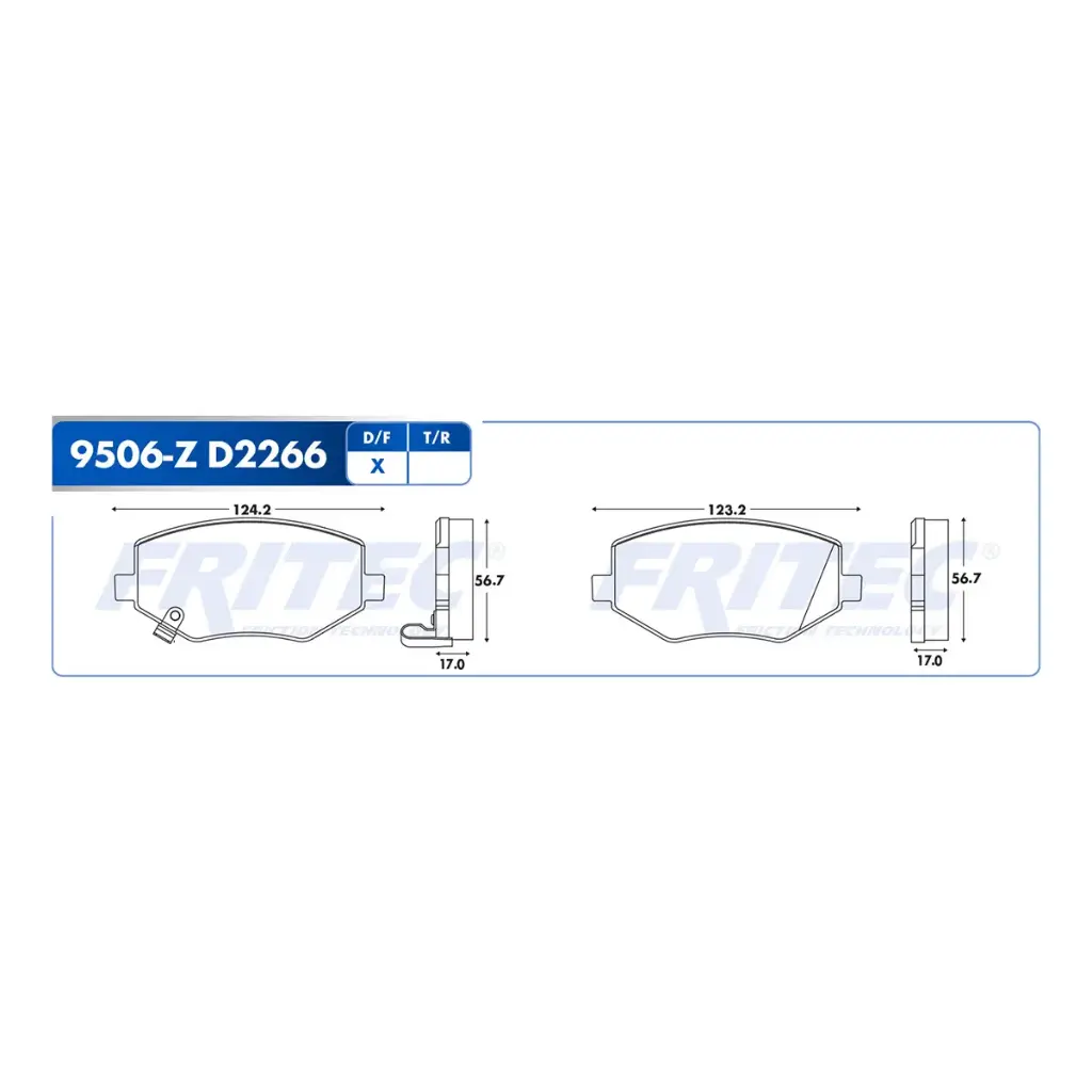BALATA DELANTERO CV GROOVE 22-