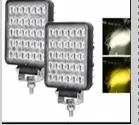 FARO CUADRADO LED BLANCO  AMBAR 