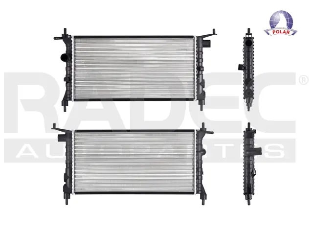 RADIADOR CV CHEVY POP/SWING/JOY 94-12 L4 1.4,1.6 LTS S/AA STD 20 6/7X11 2/9X34MM ALUM MEC POLAR RA-0420