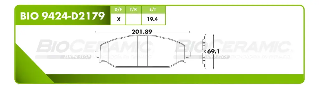 BALATA DELANTERO DG RAM 1500 19-21