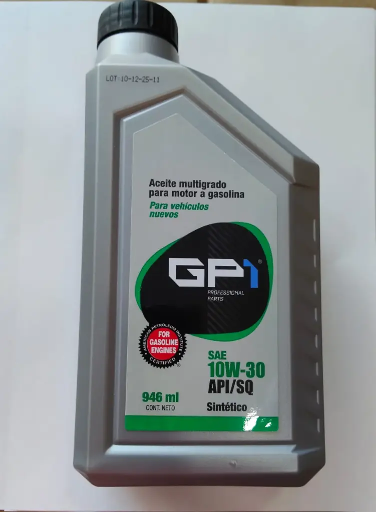 ACEITE MOTOR GASOLINA MULTIGRADO 10W30 1LTS  