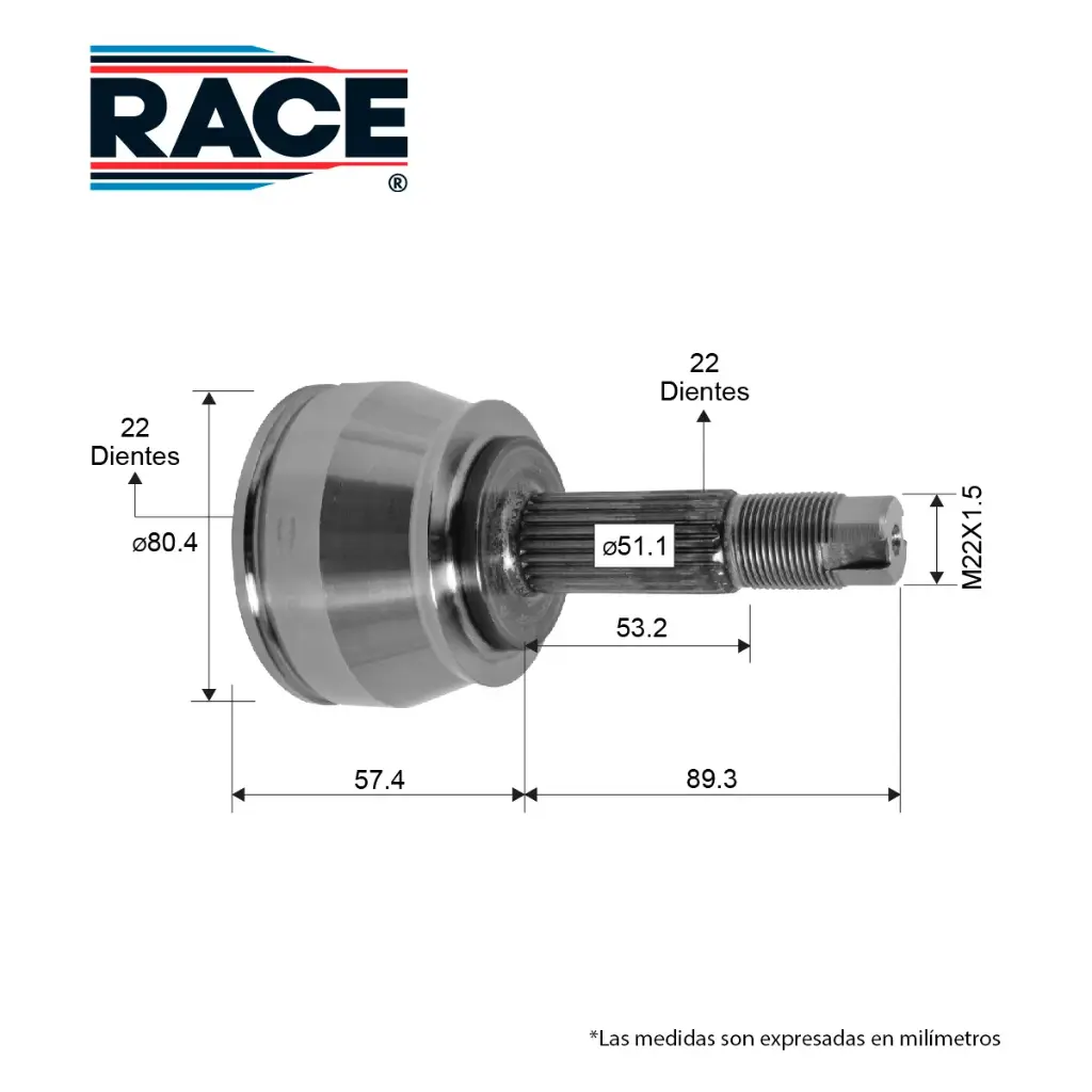 ESPIGA LADO RUEDA DG RAM 700 21-