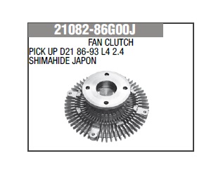 FAN CLUTCH NS D21 86-93 L4 2.4 JAPON
