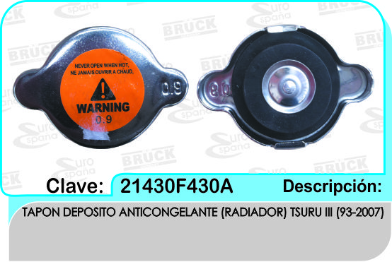 TAPON RADIADOR NS T II III 88-10 SENTRA 93-10 16V