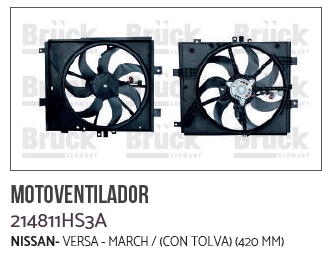 MOTOVENTILADOR NS MARCH VERSA MMNN0901