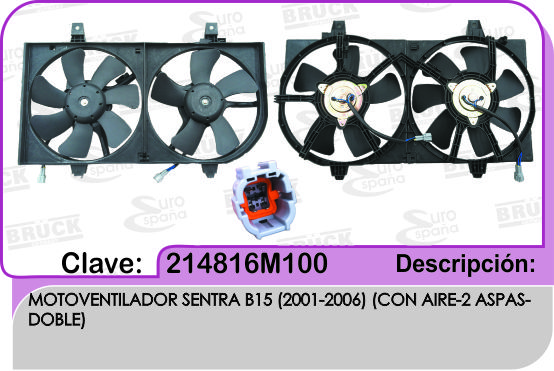 MOTOVENTILADOR NS SENTRA B-15 01-06