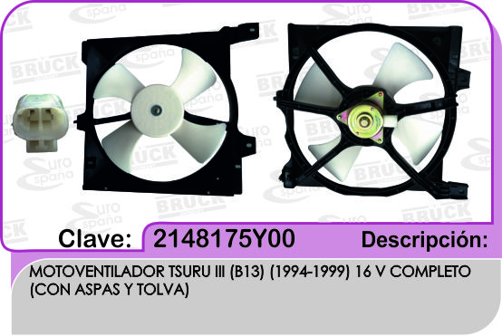 MOTOVENTILADOR NS TIII 94-16 16V COMPLETO