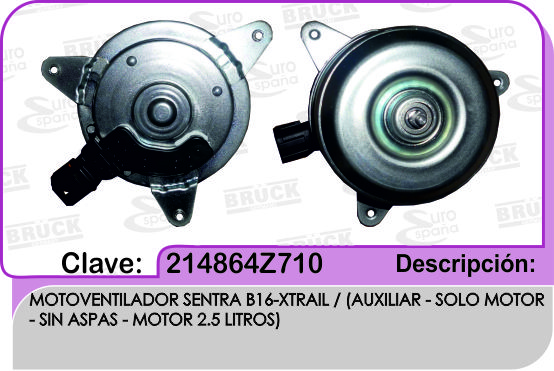 MOTOVENTILADOR NS SENTRA B16 XTRAIL CLIMA