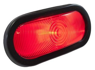 PLAFON OVALADO SELLADO ROJO