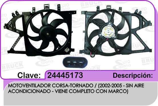 MOTOVENTILADOR CV CORSA TORNADO C/CLIMA
