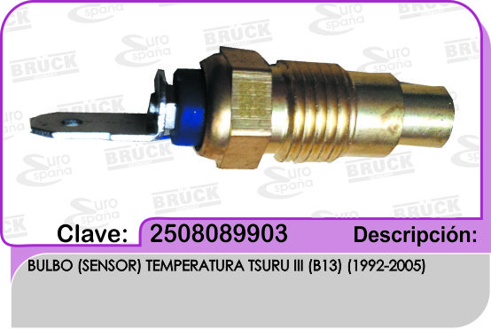 BULBO TEMPERATURA NS TSURU II III 92-05
 NEGRO