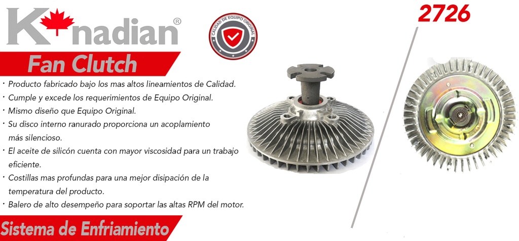 FAN CLUTCH FD F-150 4.9 LINEA