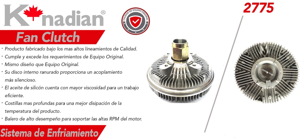 FAN CLUTCH FD F-150 6V 4.6 2775-KN
