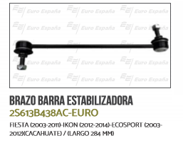 TORNILLO ESTABILIZADOR DELANTERO FD FIESTA 03-11 2108002