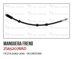 MANGUERA FRENO DELANTERO FD FIESTA MIXTA