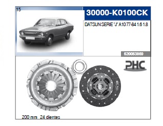 KIT CLUTCH NS DATSUN A10 77-84 620063869