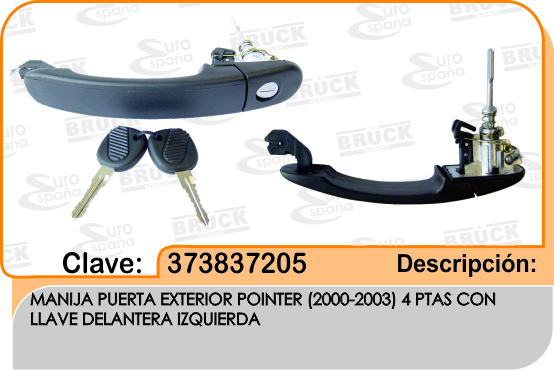 MANIJA EXTERIOR VW POINTER 00-03 4PTAS DELANTERA