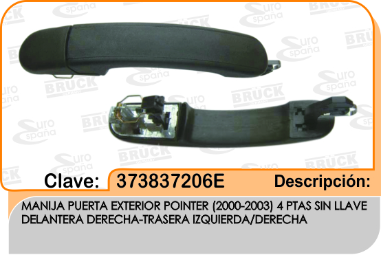 MANIJA EXTERIOR VW POINTER 00-03 4PTAS TRASERO