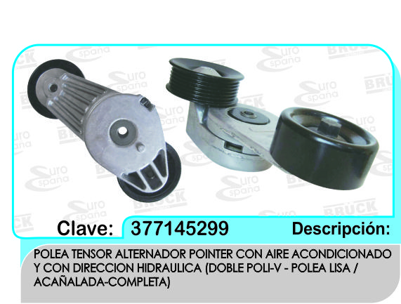 POLEA TENSORA ALTERNADOR VW POITER S/AA 905574-KN