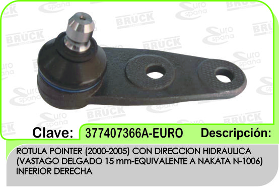 ROTULA VW POINTER HD DELGADA 00-05 DER/IZQ