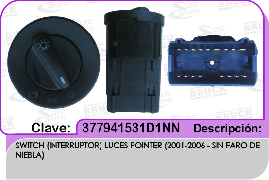 SWITCH LUCES VW POINTER