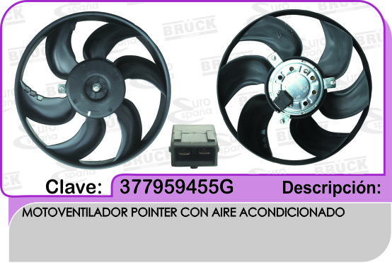 MOTOVENTILADOR VW POINTER C/AIRE