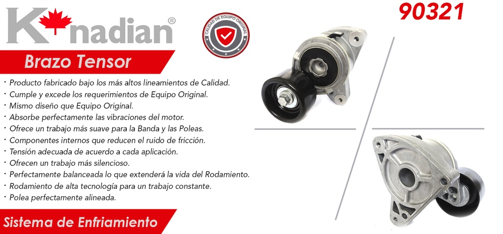 POLEA TENSORA ALTERNADOR HD CR-V   90321-KN